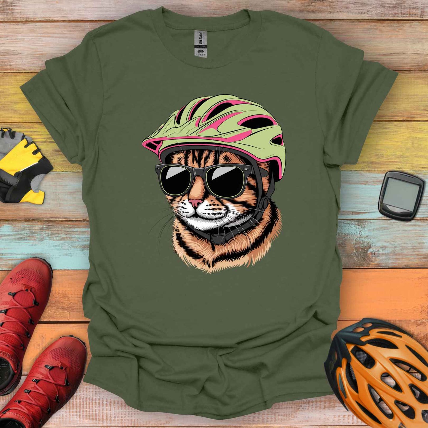 Meowtain Biker T-Shirt