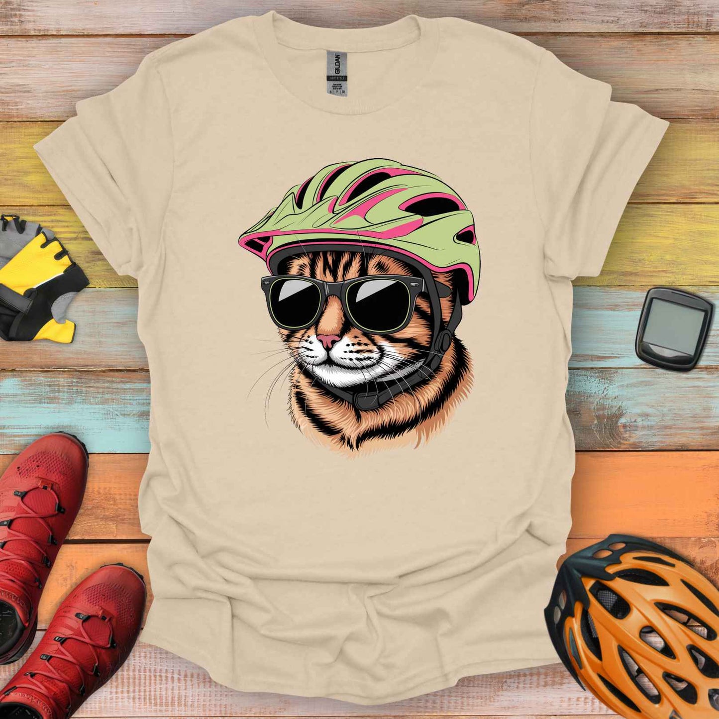 Meowtain Biker T-Shirt