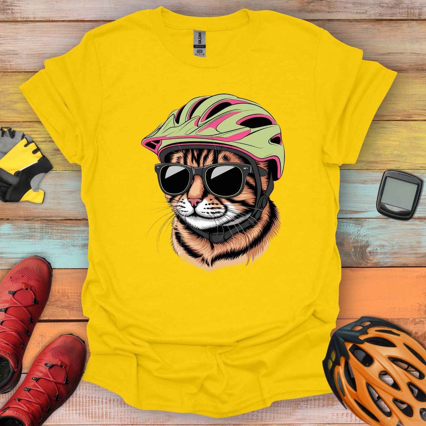 Meowtain Biker T-Shirt