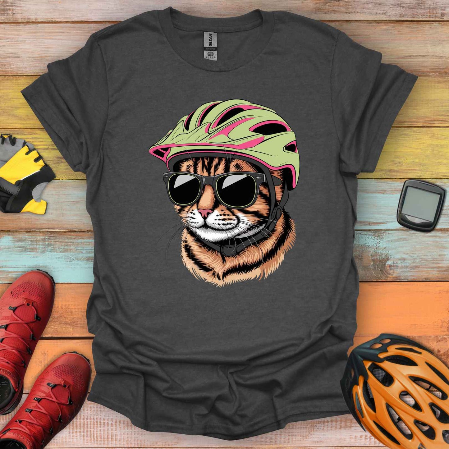 Meowtain Biker T-Shirt
