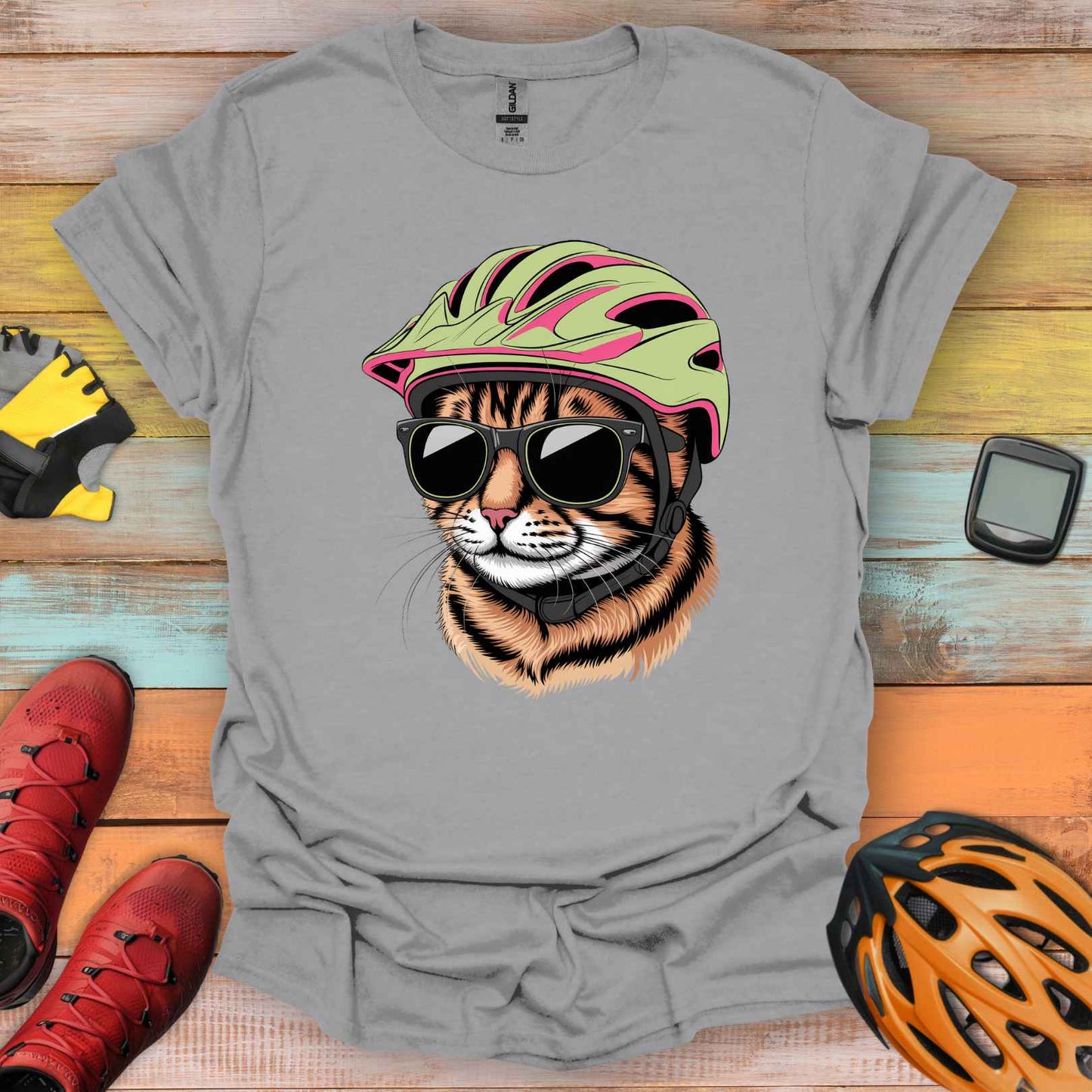 Meowtain Biker T-Shirt