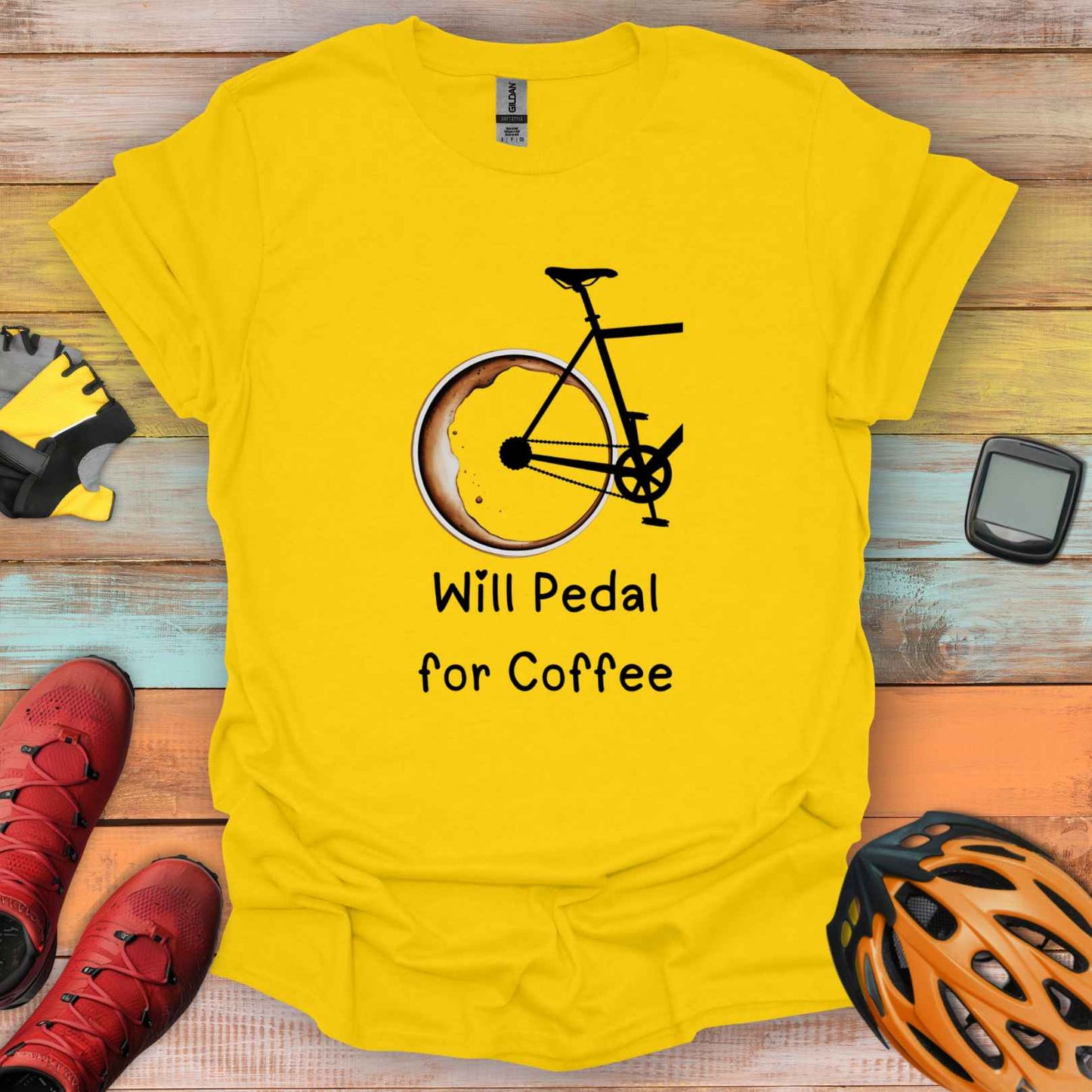 Will Pedal for Coffee T-Shirt