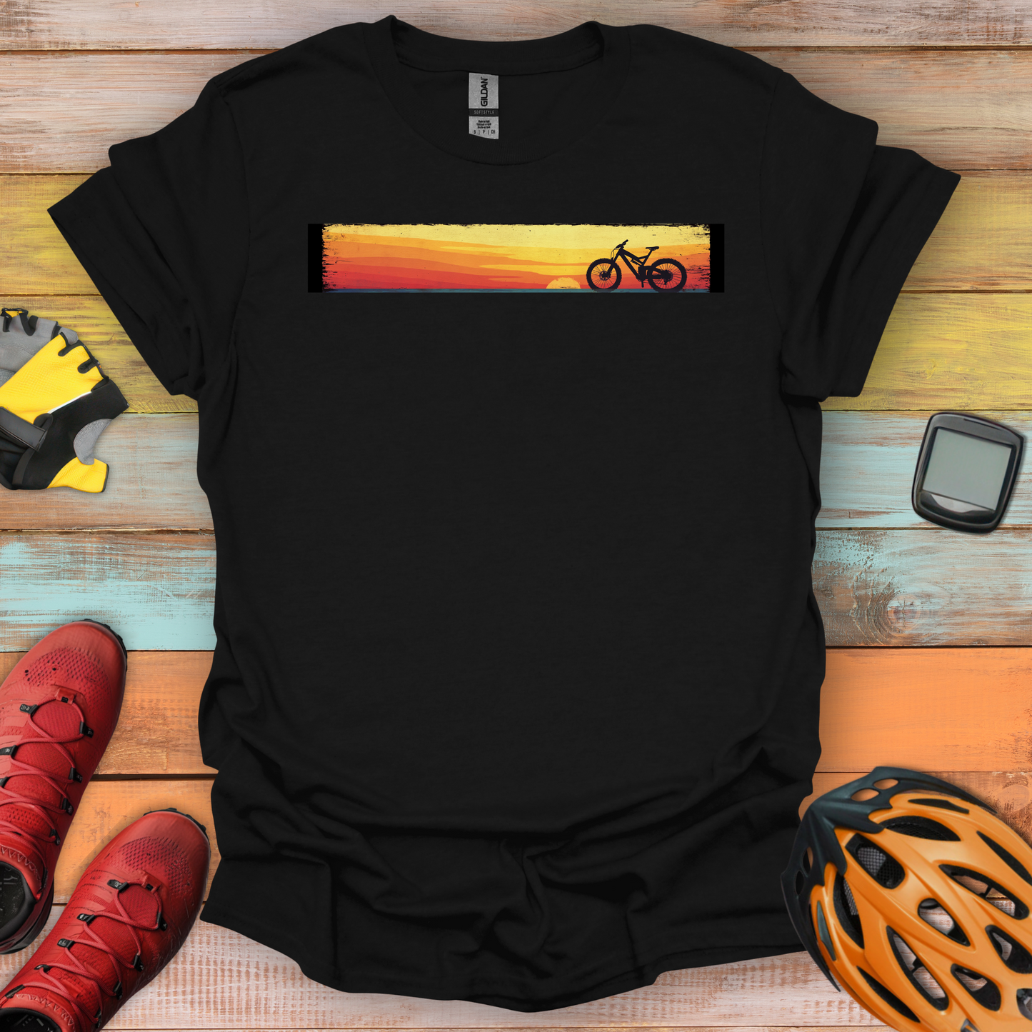 Retro Horizon Bike T-Shirt