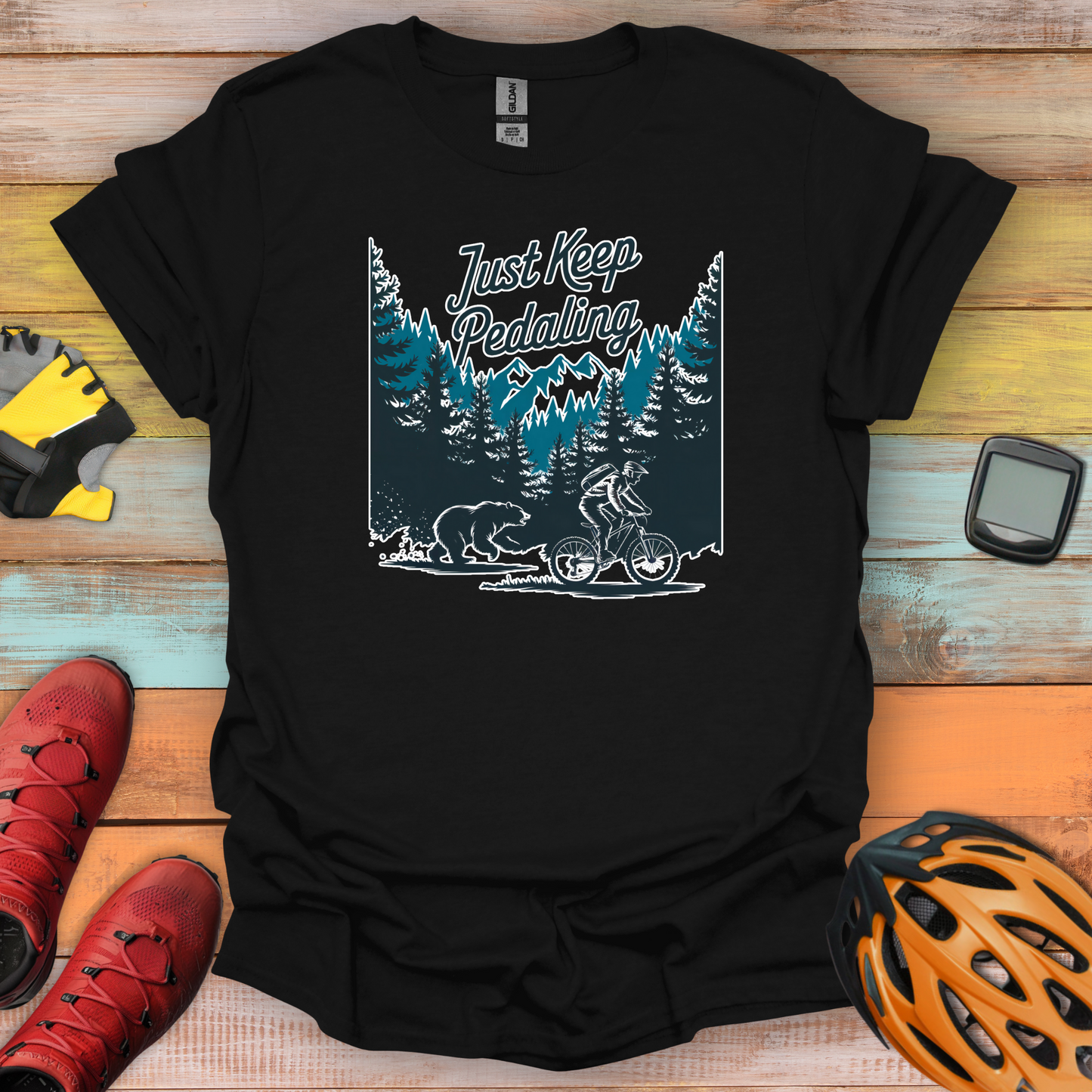 Just Keep Pedaling T-Shirt