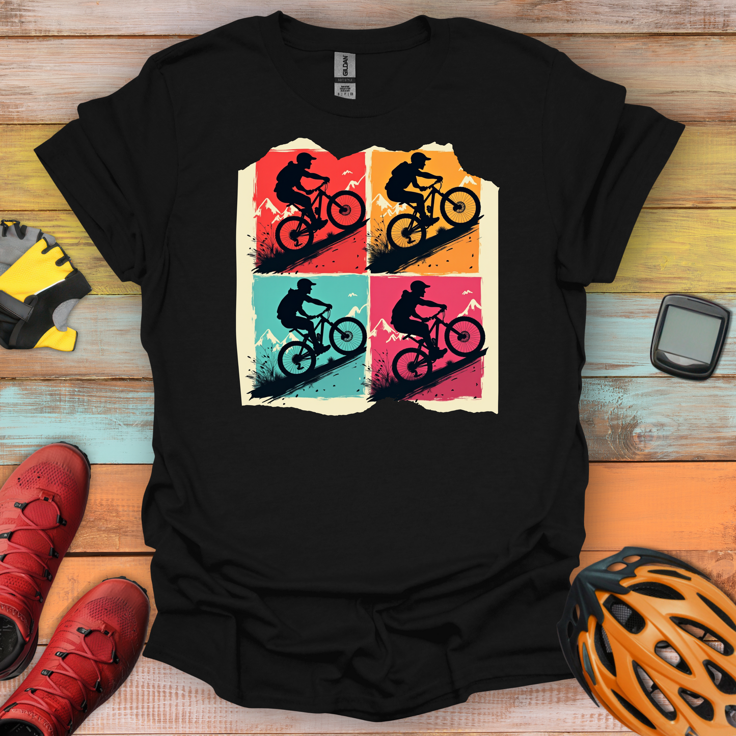 Pop Art Pedaler T-Shirt