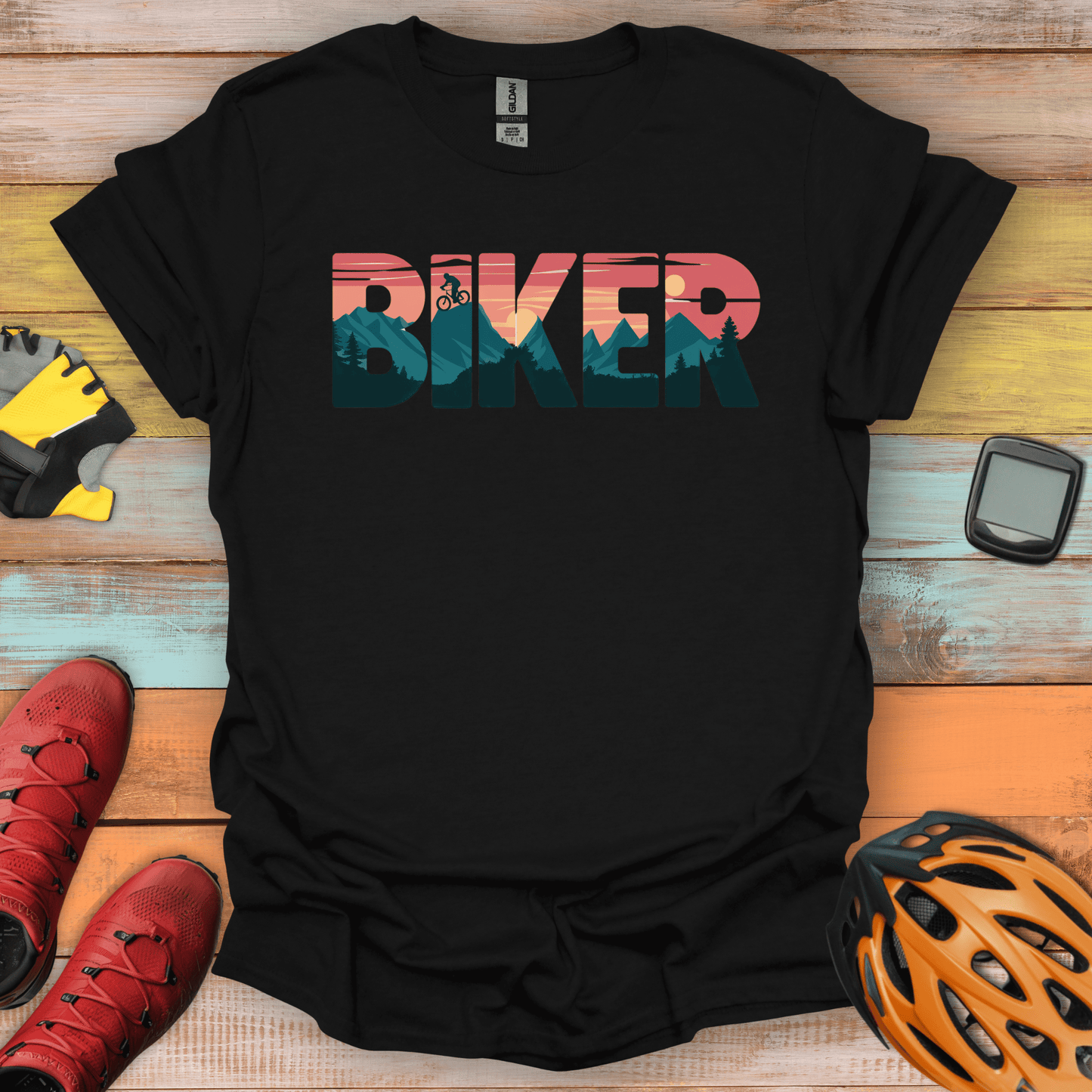 Sunset Biker T-Shirt