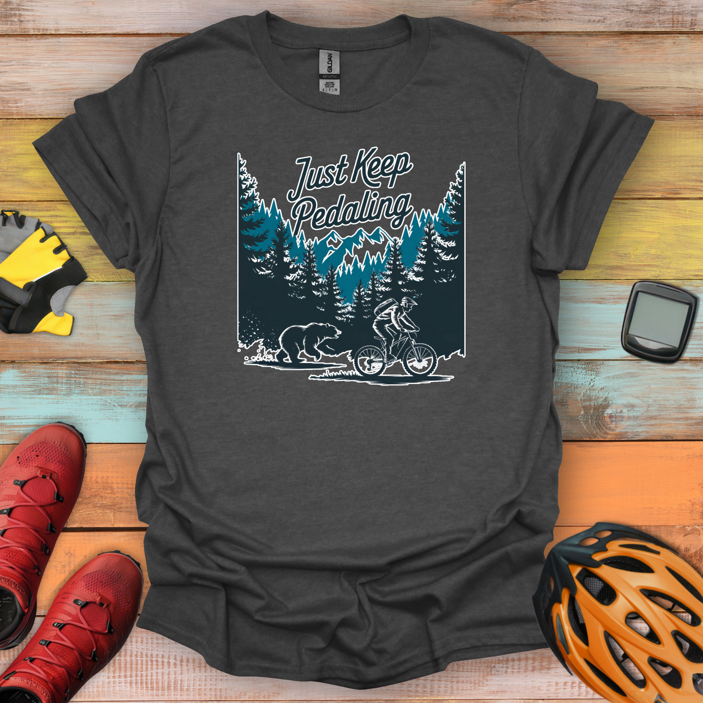 Just Keep Pedaling T-Shirt