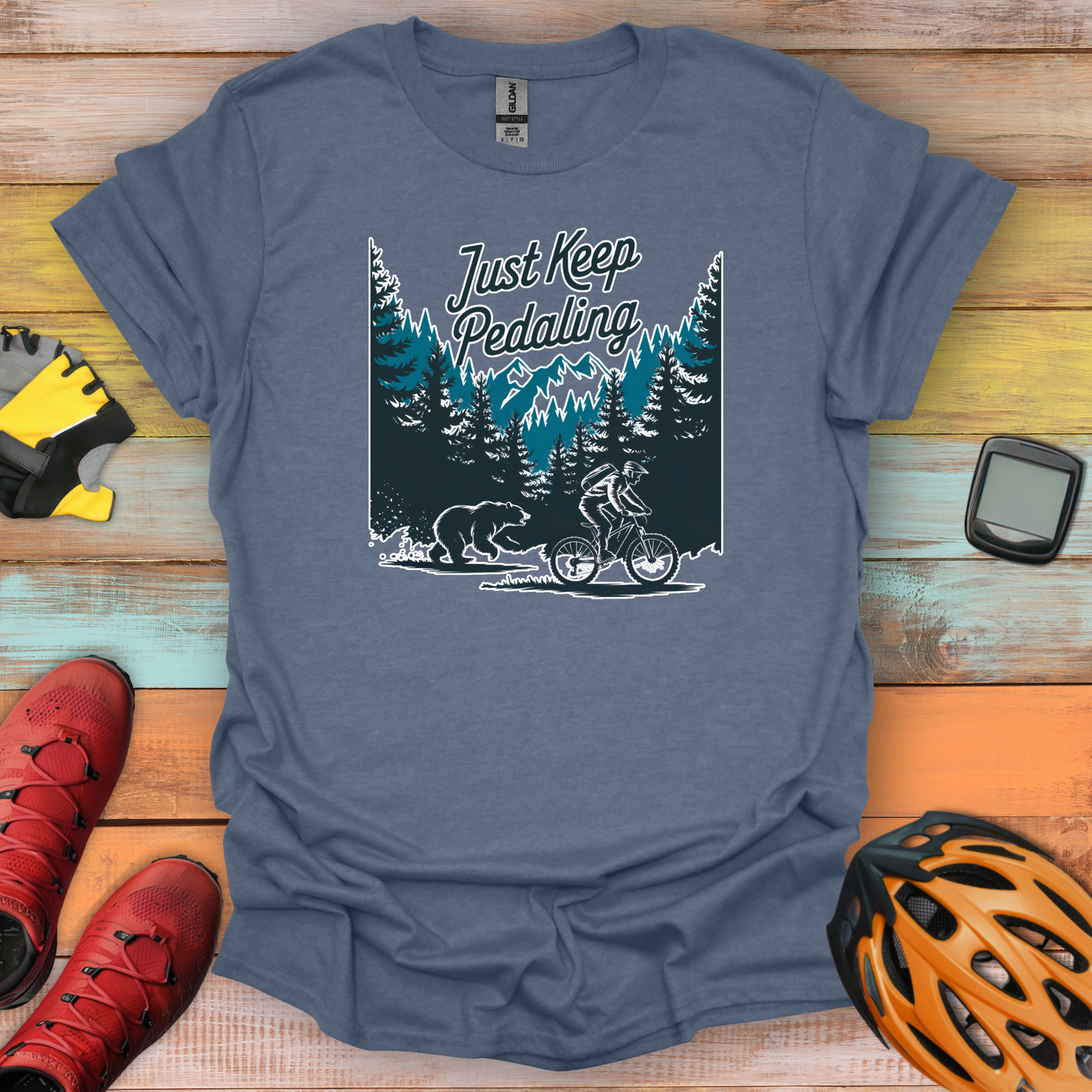 Just Keep Pedaling T-Shirt