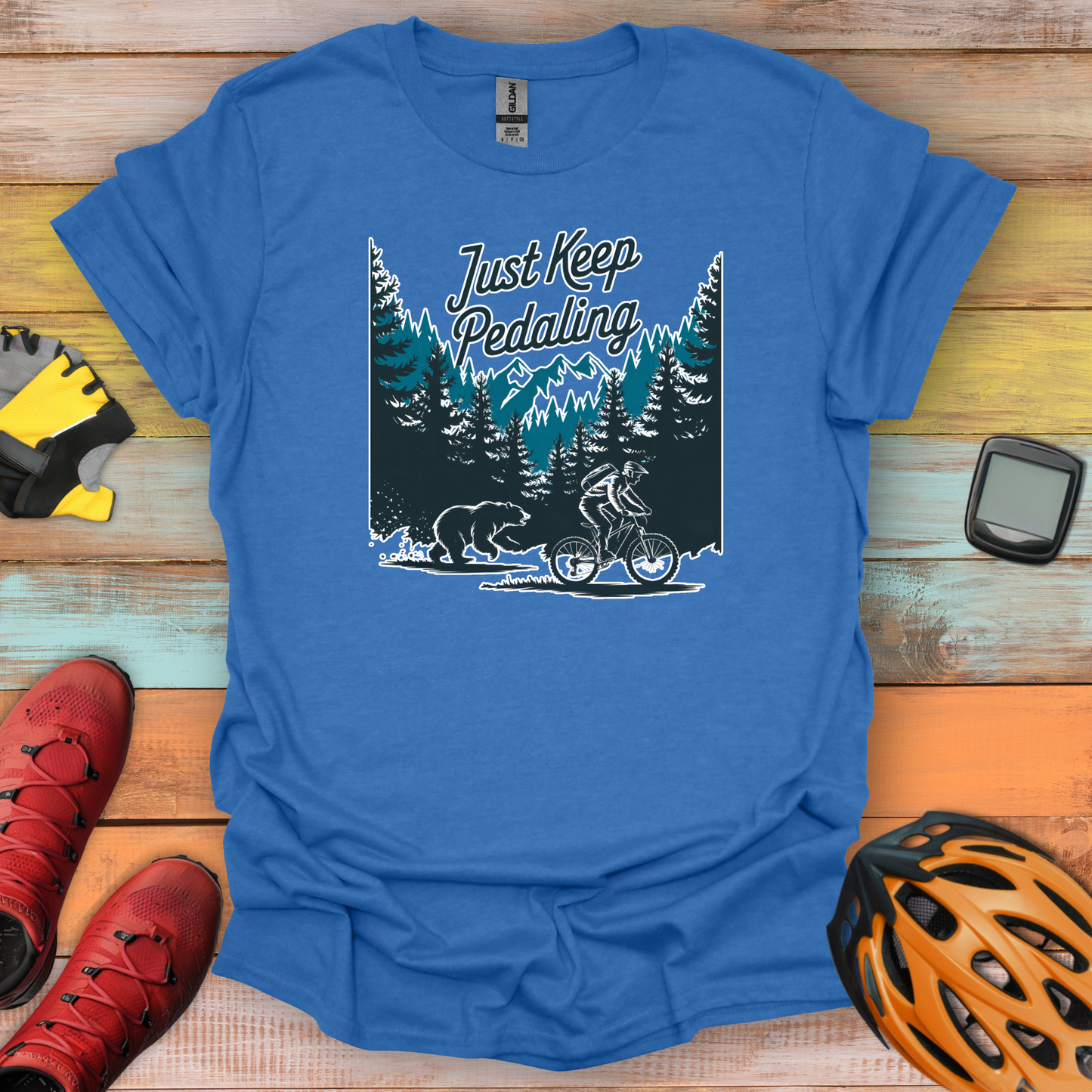 Just Keep Pedaling T-Shirt