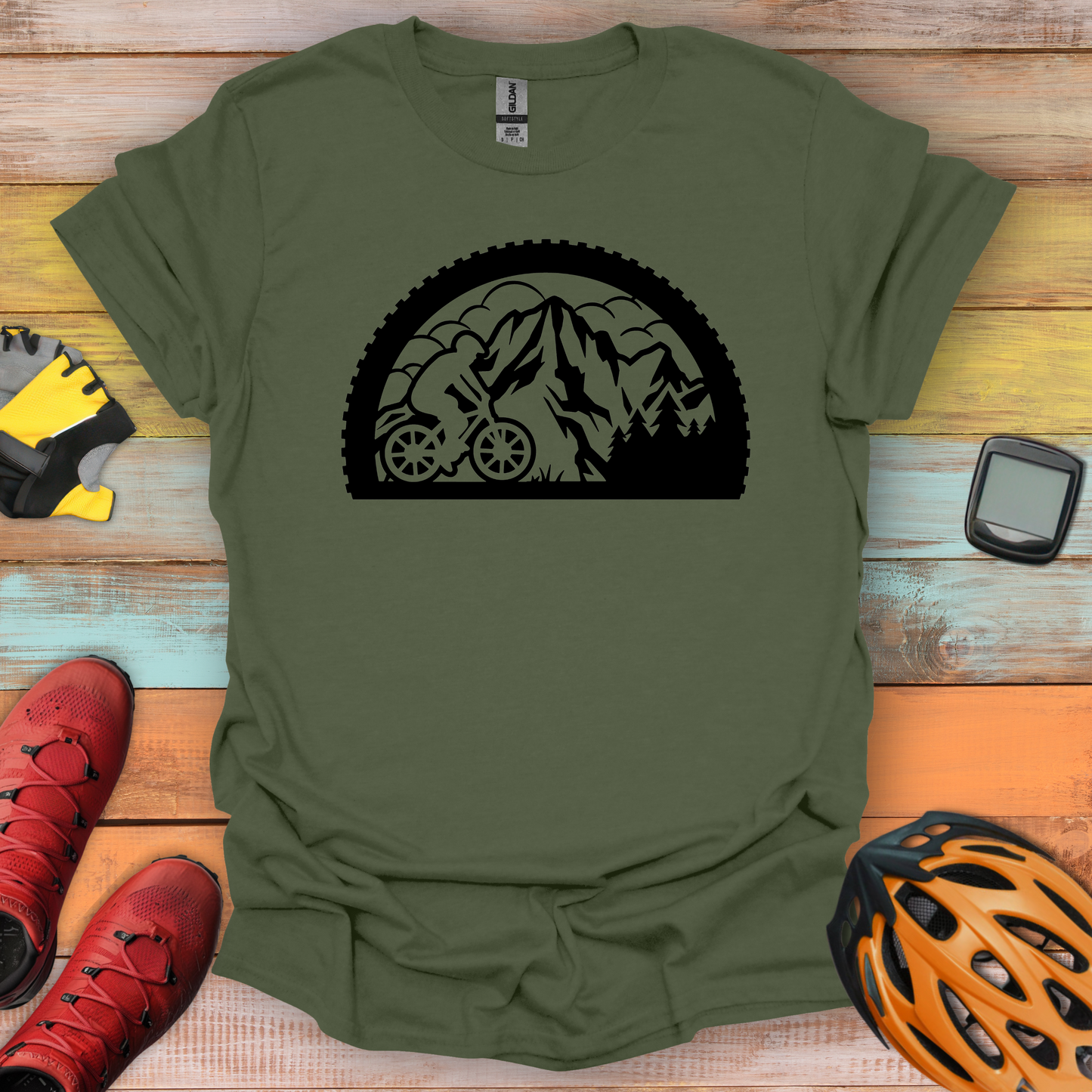 Rider Half Wheel T-Shirt