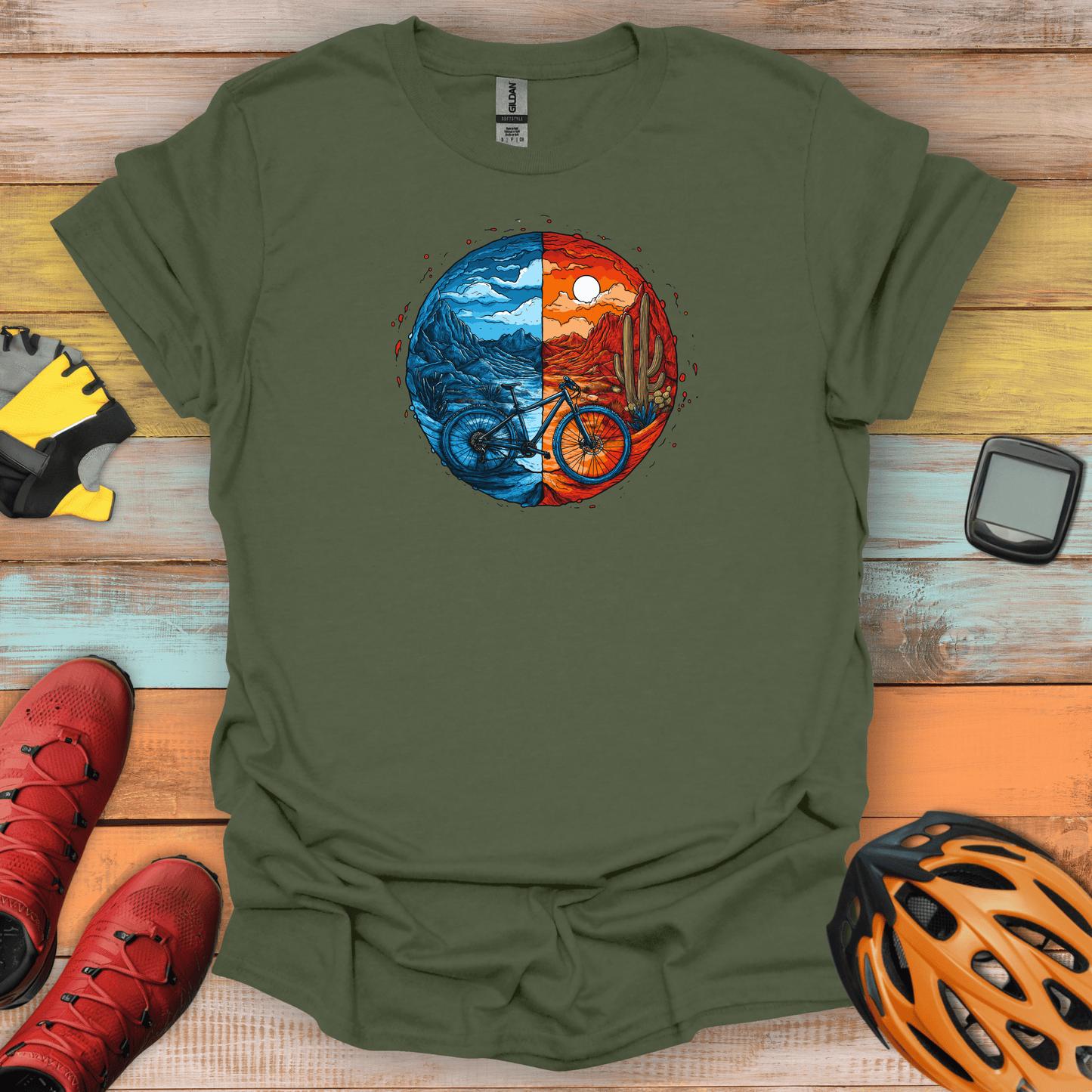 Biking Through the Elements T-Shirt