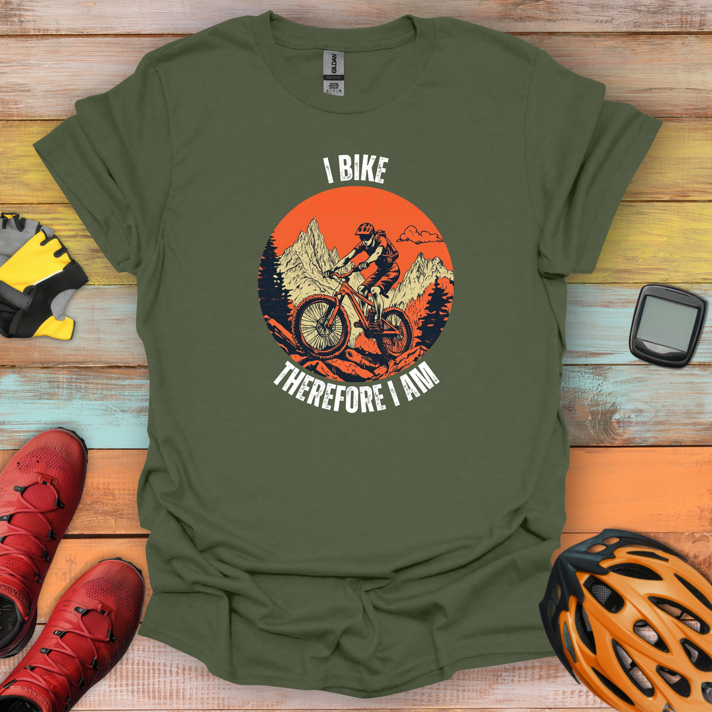 I Bike Circle T-Shirt