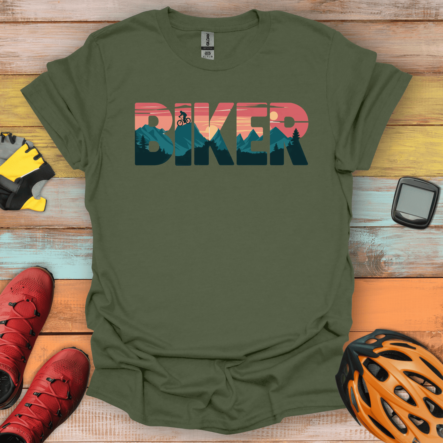 Sunset Biker T-Shirt