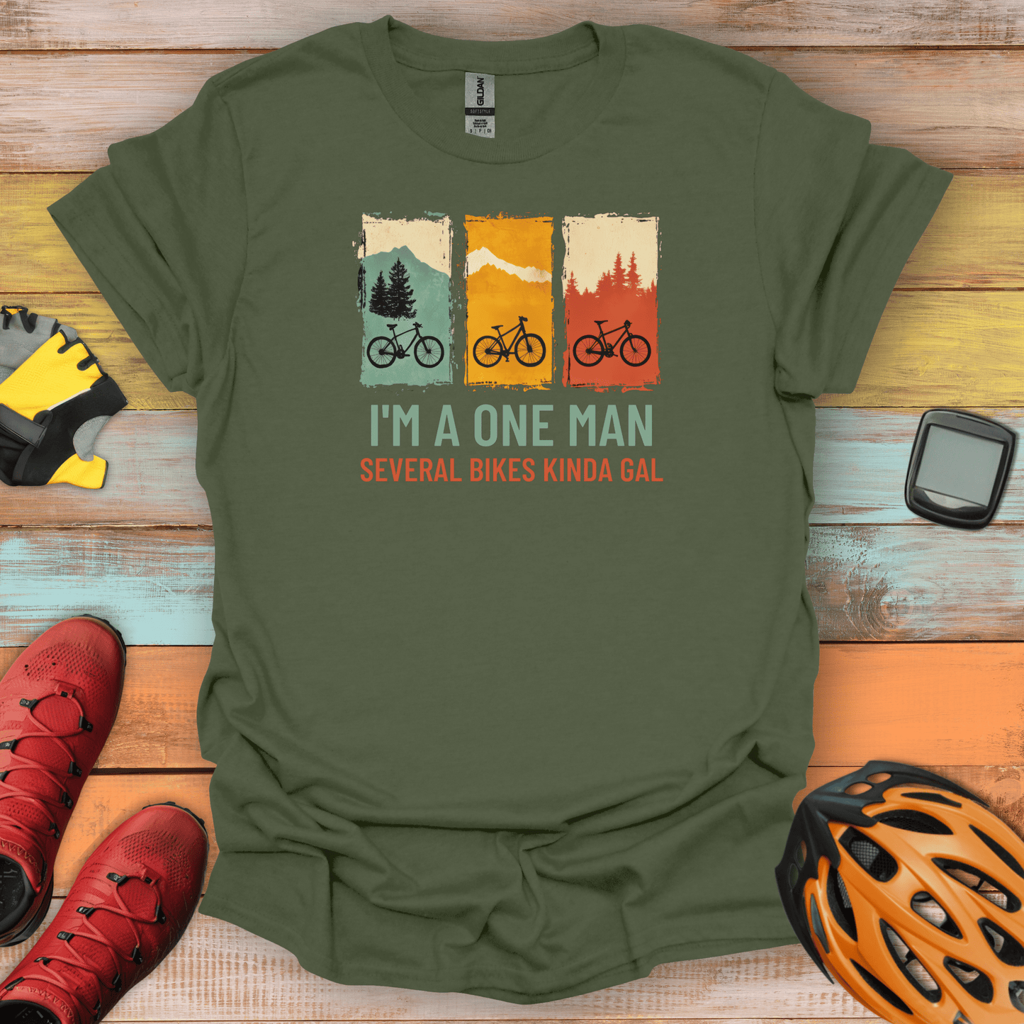 One Man Many Rides T-Shirt