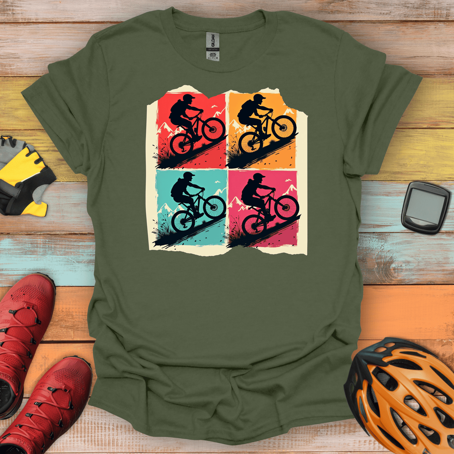 Pop Art Pedaler T-Shirt