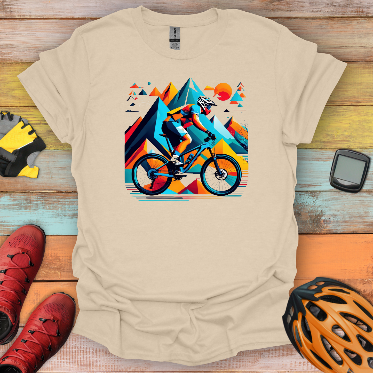 Geometric Peaks T-Shirt