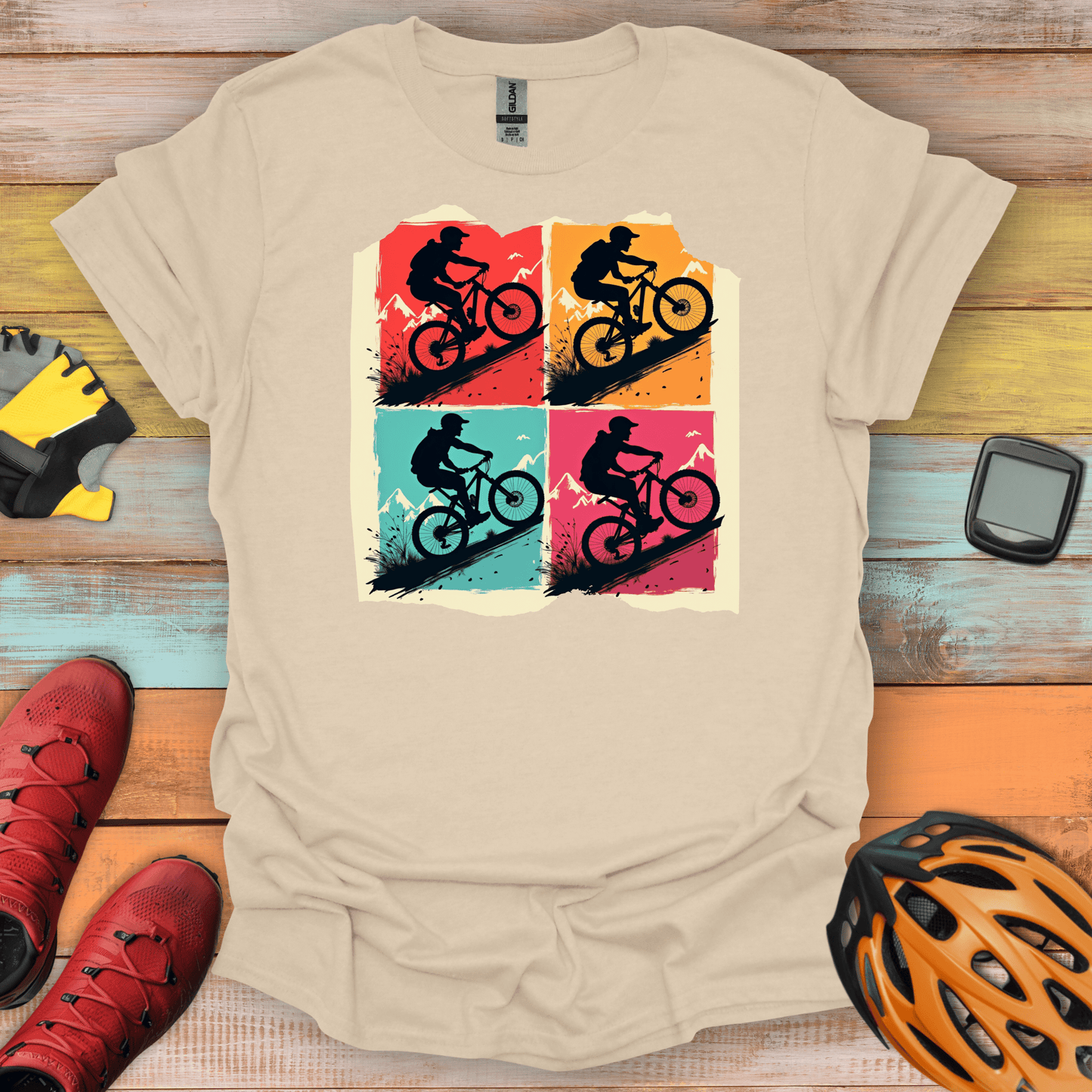 Pop Art Pedaler T-Shirt