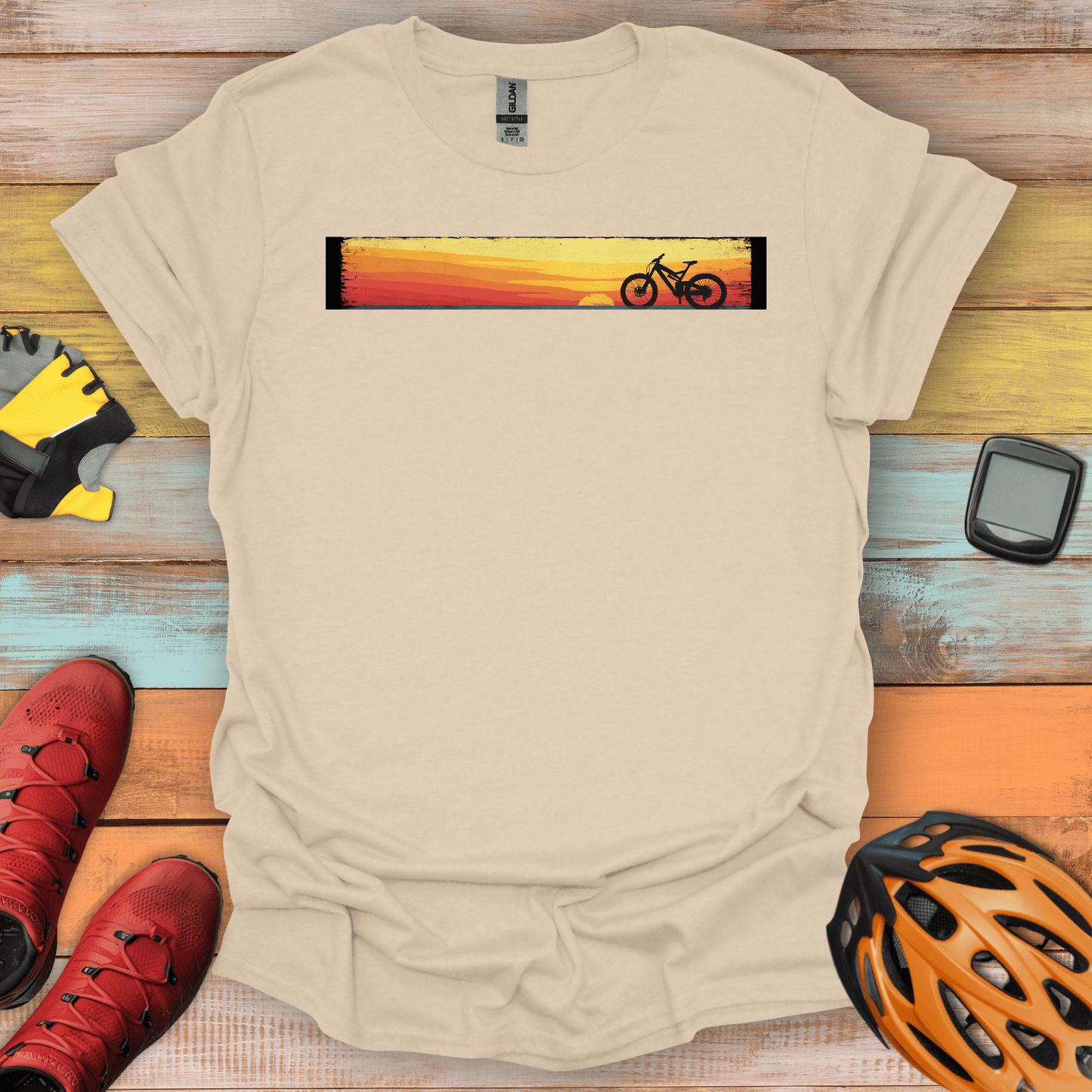 Retro Horizon Bike T-Shirt