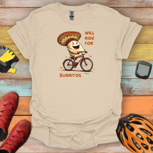 Will Ride for Burritos T-Shirt