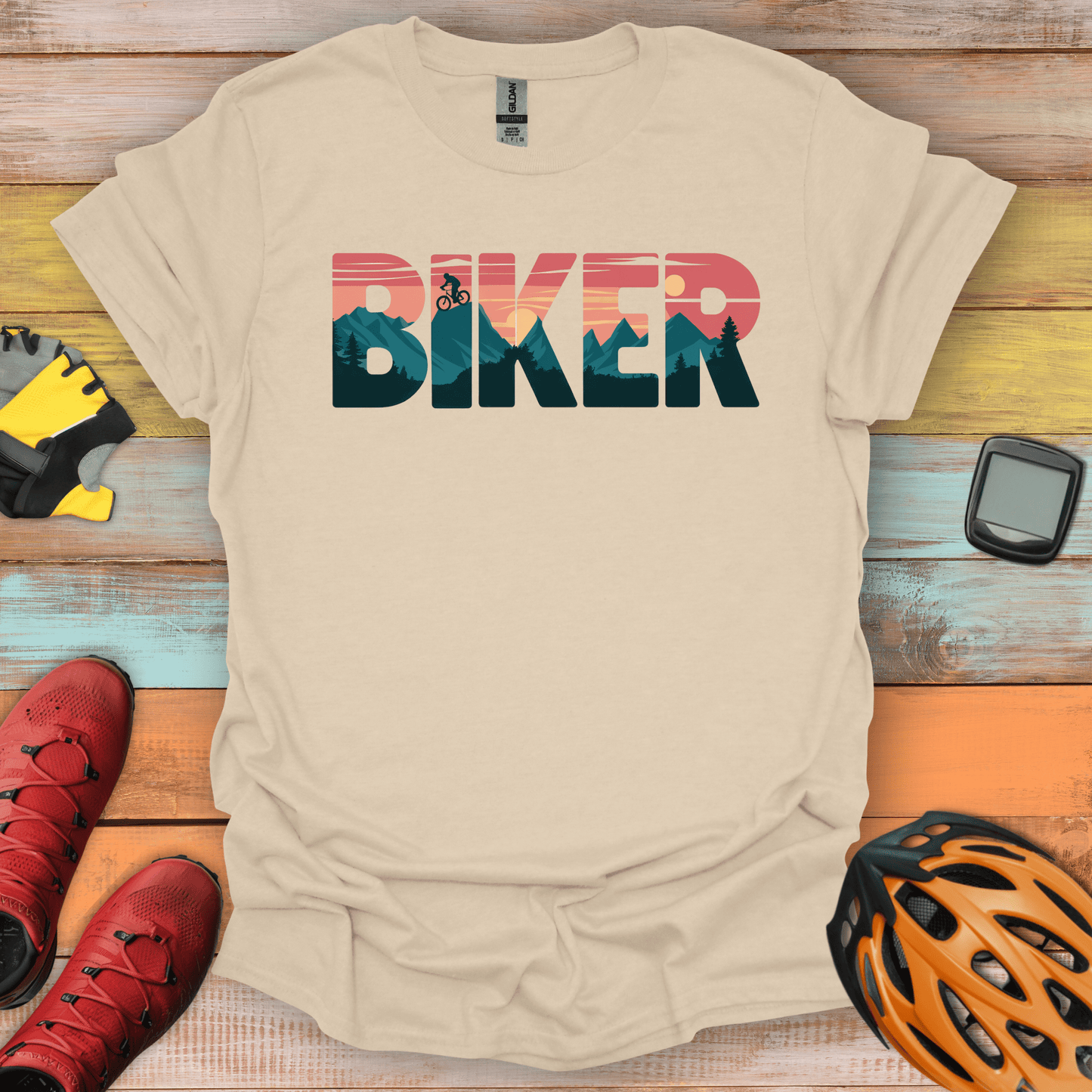 Sunset Biker T-Shirt