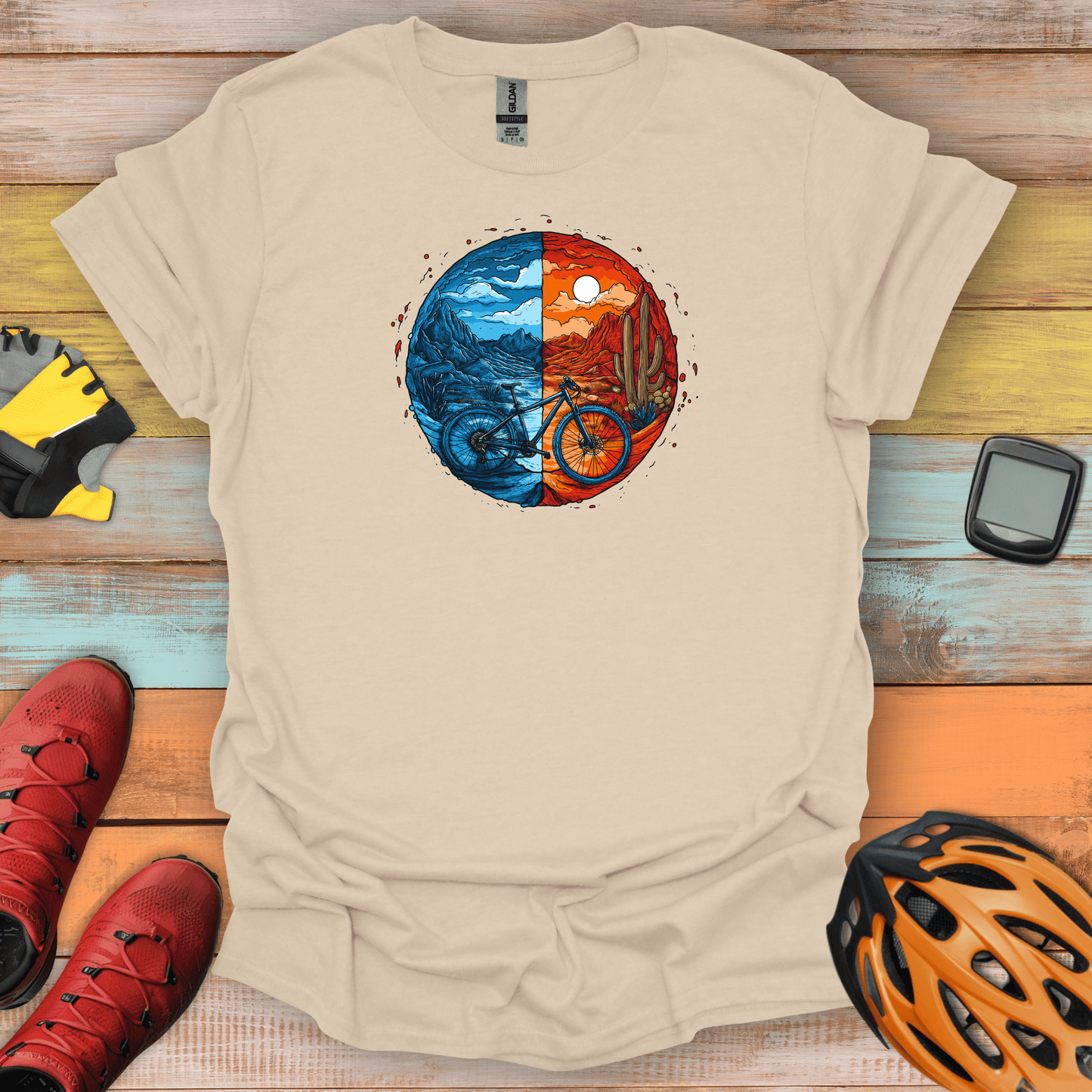 Biking Through the Elements T-Shirt