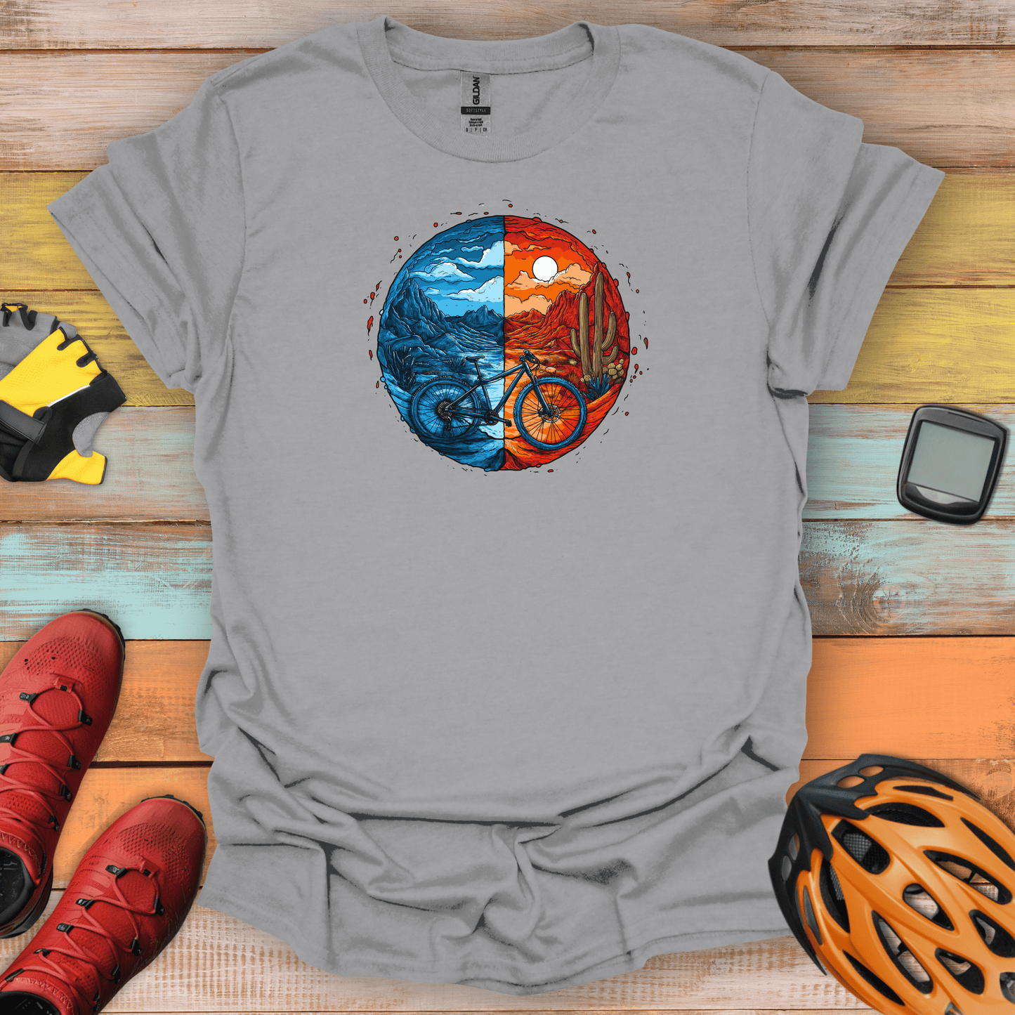 Biking Through the Elements T-Shirt