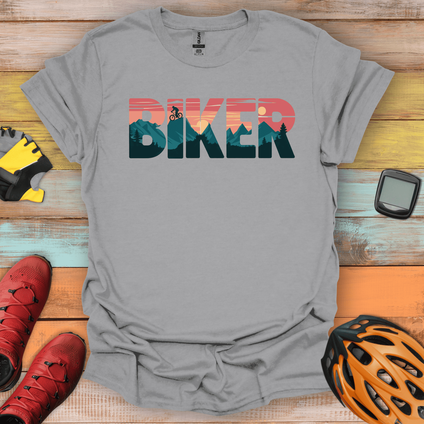 Sunset Biker T-Shirt