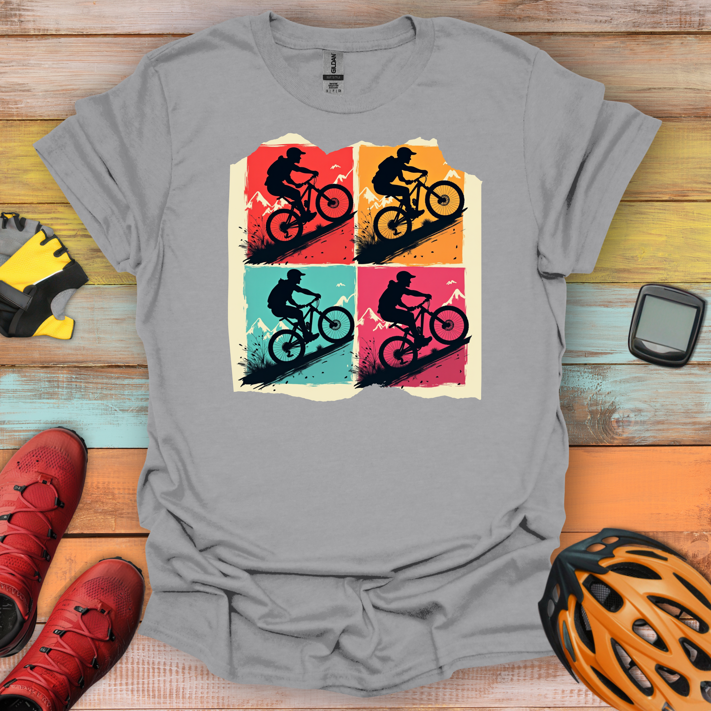 Pop Art Pedaler T-Shirt